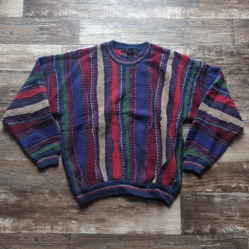 Vintage Cotton Traders XL sweater multicolor coogi style